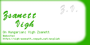 zsanett vigh business card